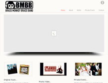 Tablet Screenshot of brassmonkeybrassband.com